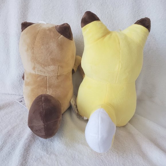 Raccoon & Fox (Tanuki to Kitsune) - Let's Play With Hand Puppets (Set of Two) - Picture 5 of 6